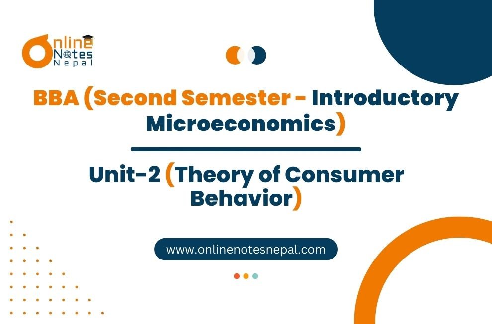 Unit 2: Theory of Consumer Behavior - Introductory Microeconomics | Second Semester Photo